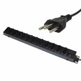 Régua 12 Tomadas Rack 19  110v /220v 2200 Watts Padrão