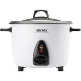 Aroma Housewares Arc-360-ngp 20-cup Pot-style Panela De Arroz E Vapor De Alimentos, Branco
