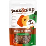 Petisco 100% Natural Jack &amp; Pup Tiras De Carne Para Cães 50g