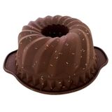 Forma Pudim Ondulada De Silicone 24cm Linha Chocolate Candy