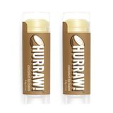 Hurraw, Hurraw! Coco Lip Balm, 2 Pack: Orgânico, Vegano Certificado, Crueldade E Sem Glúten. Não Transgênicos, Ingredientes 100% Naturai