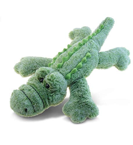 Dollibu Pelúcia Jacaré Animal Recheado - Macio Fur Huggable Green Jacaré, Adorável Playtime Gator Plush Toy, Cute Wild Life Cuddle Gift,