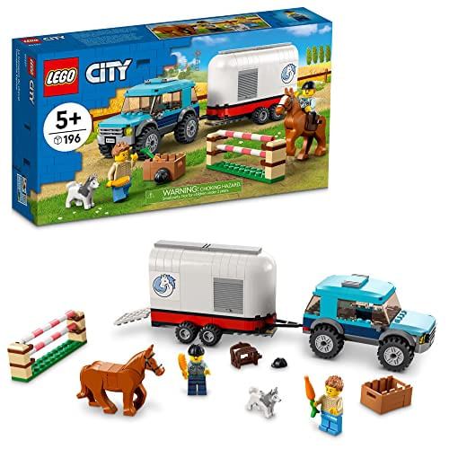 Lego City Horse Transporter 60327 Kit De Construção Brinquedo Para Crianças Com Mais De 5 Anos (196 Peças)