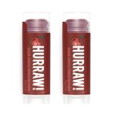 Hurraw, Hurraw! Black Cherry Tinted Lip Balm, 2 Pack: Organic, Certified Vegan, Cruelty E Gluten Free. Não Transgênicos, Ingredientes 100%