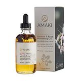 Amaki Óleo Essencial Orgânico Para Rosto, Corpo, Lábio, Unhas De Cabelo - Mistura De Rosehip, Jojoba, Amêndoa Doce, Prímula, Argan, Jas