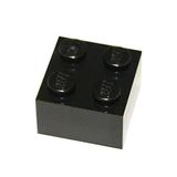 Peças E Peças Lego: 2x2 Black Brick X50