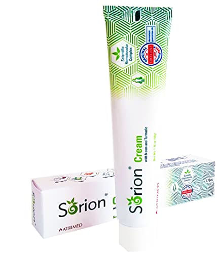 Creme De Sorion - Eczema Psoríase - Para Relevo Seco, Flaky, Coceira Na Pele E Suporte Com Óleo De Coco, Neem, Cúrcuma