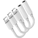 3 Pacote Lightning A 3,5 Mm Headphone Jack Adaptador Iphone Adaptador, Apple Mfi Certified Iphone Áudio Dongle Cabo Fones De Ouvido Conversor Para Ip