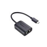 Cabo Importa Usb C Para Adaptador Gigabit Ethernet Com Carregamento De 100w Compatível Com Macbook Pro, Dell Xps, Surface Pro - Até 480mbps Para Chro