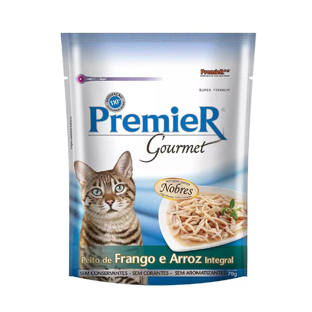 Sachê Prermier Gourmet Gatos Adultos Frango 70g