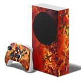 Adesivo Skin Xbox Series S E Dois Controles Doom Ethernal B1