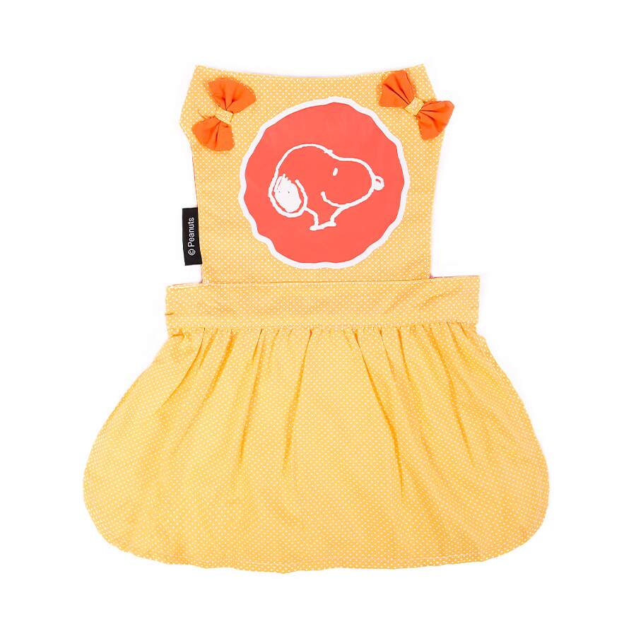 Vestido Zooz Pets Snoopy Dot Amarelo Para Cães - Tamanho Pp