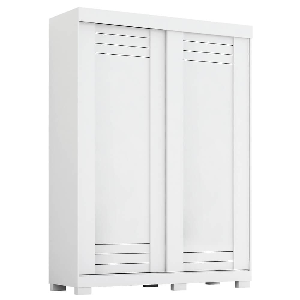 Guarda Roupa Acp Ayla 2 Portas Com Gavetas Corrediças Telescópicas - Branco