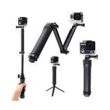 Bastão Gopro Hero Extensível 3 Way Handle Portátil Dobrável