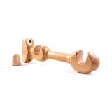 Kit Suporte Duplo e Ponteira em Madeira 19X19mm Marfim 136-MF Santone