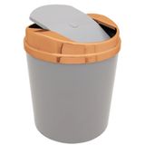 Lixeira 5l Com Tampa Basculante Rosè Gold Casa Rotaplast