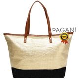 Bolsa De Praia Feminina Tote Bag Grande Lado Adulta Piscina Palha Resistente Reforçada Zíper Chic Impermeável Moderna Lançamento Pagani Semax