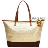 Bolsa De Praia Feminina Tote Bag Grande Lado Adulta Piscina Palha Resistente Reforçada Zíper Chic Impermeável Moderna Lançamento Pagani Semax