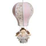 Lustre Balão Cintura Rosa Quarto Bebê Infantil Menina