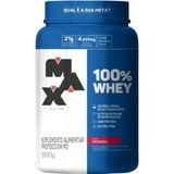 Whey 100% Morango 900g Max Titanium