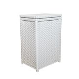 Cesto De Roupa Fibra Sintética Roupeiro 40x25x55 Branco