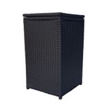 Cesto De Roupa Roupeiro Fibra Sintética 40x40x70 Preto
