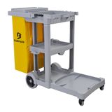 Carro Funcional De Limpeza America Bralimpia Amarelo