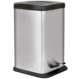 Lixeira Quadrada Com Pedal 20 Litros Jaspe Mor 8234