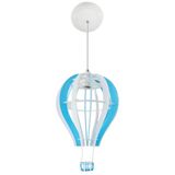 Luminária Pendente Balão Azul Bebê Infantil Quarto Criança