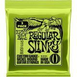 Pack 3 Encordoamentos Ernie Ball Slink 010-046 Guitarra