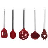 Jogo De Utensílios Silicone 5 Peças Premium - Yazi