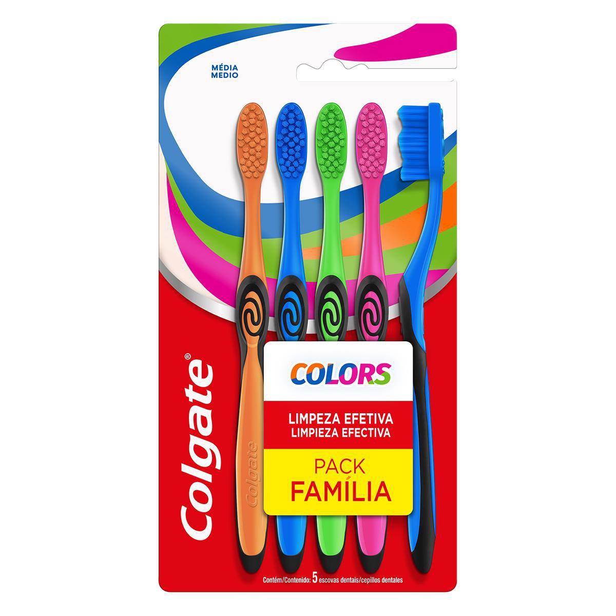 Escova Dental Colgate Colors Com 5 Unidades