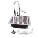 Cuba Gourmet Cozinha Aço Inox 60x42 + Torneira Gourmet 50cm