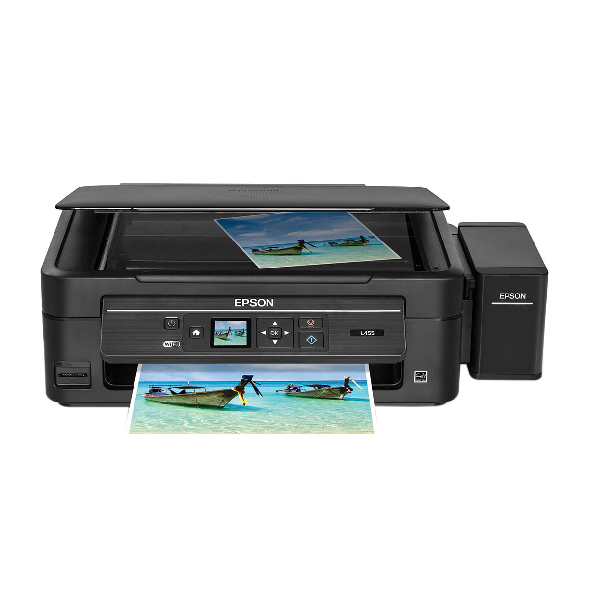 Multifuncional Epson Tanque de Tinta Ecotank L455 Wireless e USB