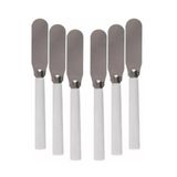 Espátula Inox Para Manteiga Cremes Pastas 6 Unidades
