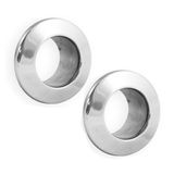 2 Máscaras Em Inox Para Tubo Pvc Encaixe 50mm Mont Serrat