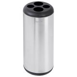 Lixeira Tramontina Com Porta Copos Em Aço Inox E Polipropileno  31 L