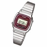 Relógio Casio Social Feminino Aço Inox Digital La670wa-4df