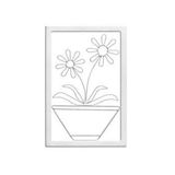 Quadro Decorativo Gerbera Branco