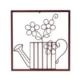 Quadro Decorativo Regador de Flor Marrom