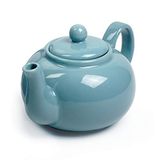 Rsvp International Stoneware Teapot Collection, Micro-ondas E Cofre De Lava-louças, 16 Oz, Turquesa