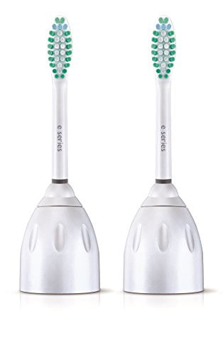 Philips Sonicare Genuíno E-series Replacement Dente De Escova, 2 Cabeças De Escova, Branco, Embalagem Livre De Frustração, Hx7022/30