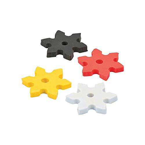 Ninja Star Erasers - 24 Pack - Karate Party Favors E Esmolas De Fornecimento Escolar