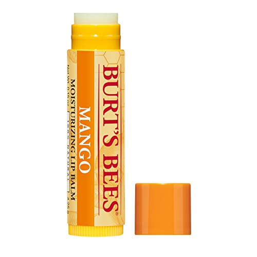 Burt&#39;s Bees 100% Natural Hidratante Batom Labial, Cera De Manga &amp; Extratos De Frutas - 12 Tubos