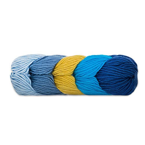 Caron Yarn X Pantone Bl, Azul Pavão