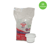 Pote 140ml Com Tampa Pp Transparente Ultratherm Com 25 Unidades Ultratherm