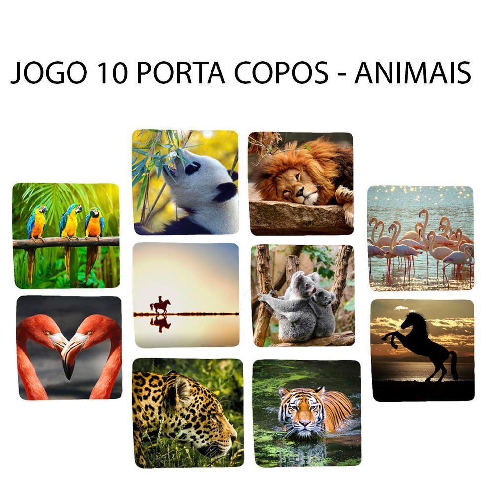 Jogo 10 Bolacha De Copo Quadrado