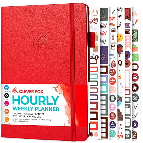 Smart Fox Planner Schedule – Weekly &amp; Monthly Life Planner Com Horários, Agenda De Compromissos E Organizador Diário Para Aumentar A Pro