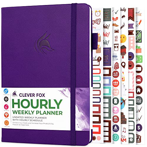 Smart Fox Planner Schedule – Weekly &amp; Monthly Life Planner Com Horários, Agenda De Compromissos E Organizador Diário Para Aumentar A Pro