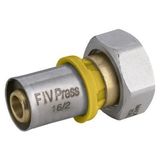 Conector Femea Movel P/gas 16mm X 3/4 Multi Gás, Emmeti